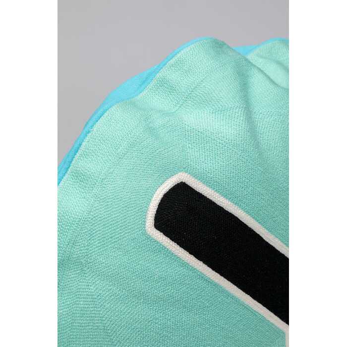 [58650] Coussin Icon Cross turquoise Ø50cm - 3