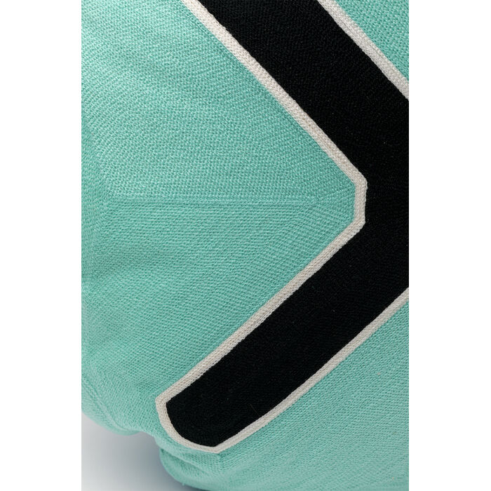 [58650] Coussin Icon Cross turquoise Ø50cm - 4