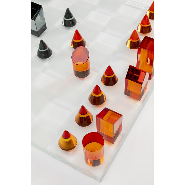 [58665] Deko Objekt Crystal Chess 37x37cm - 3