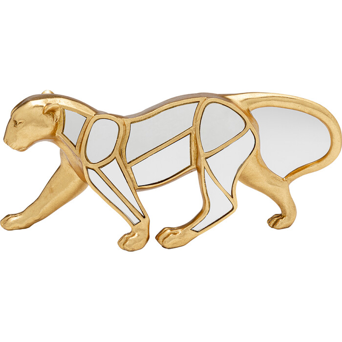 [58666] Figura deco Leopard Mirror 17cm