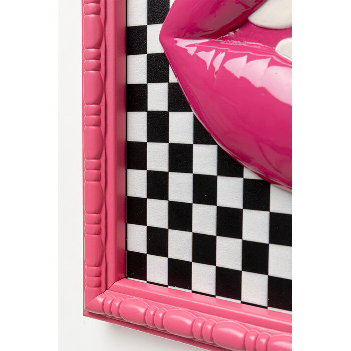 [58672] Tableau encadré Lips 27x27cm - 4