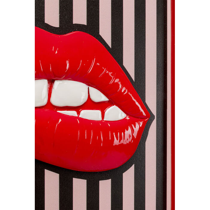 [58673] Tableau encadré Lips Cheeky 25x25cm - 4
