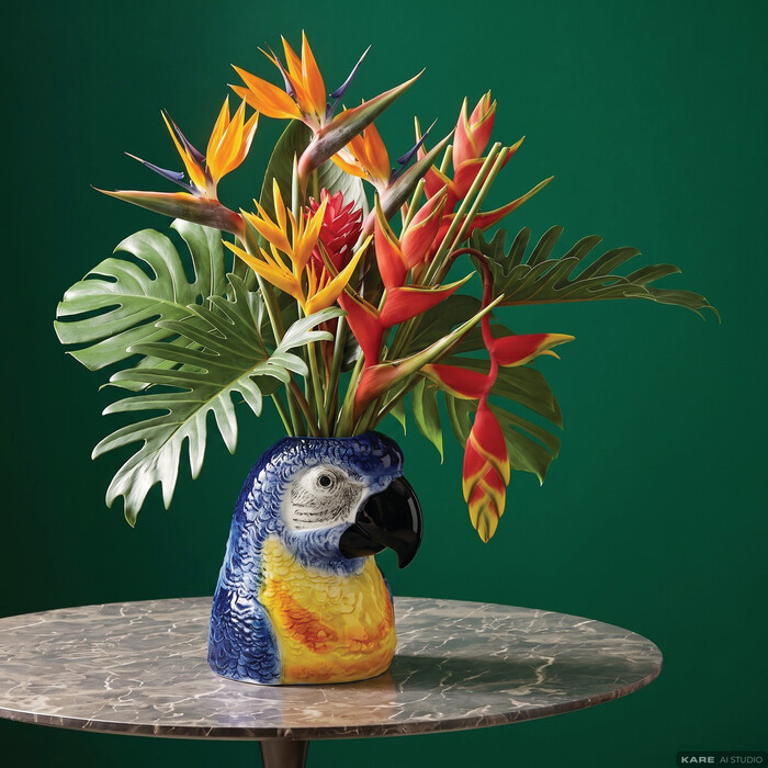 [58674] Vase Parrot 19cm - 1