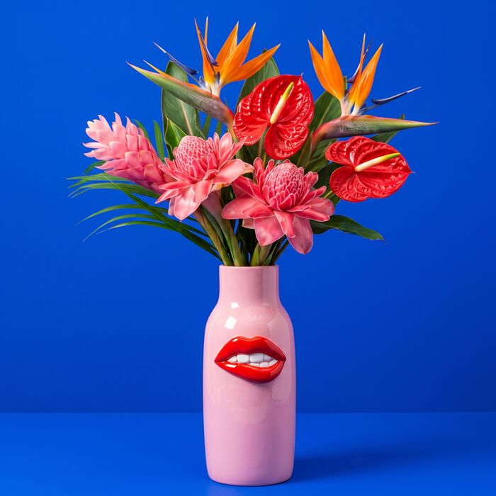 [58675] Vase Cheeky Lips Neck 32cm - 1