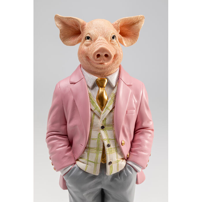 [58678] Figurin Hiasan Babi Gentleman 44cm - 3