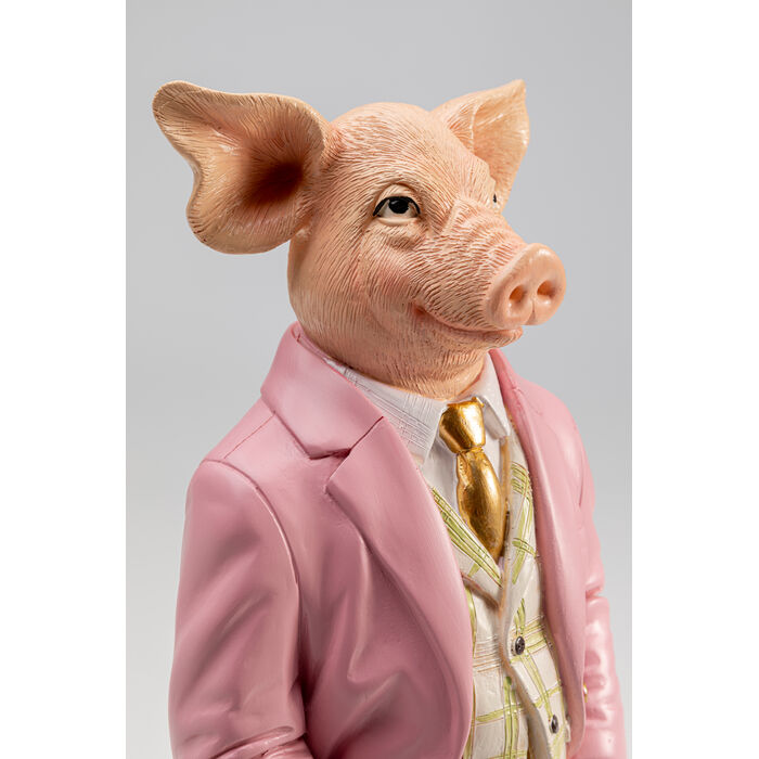 [58678] Figurin Hiasan Babi Gentleman 44cm - 4