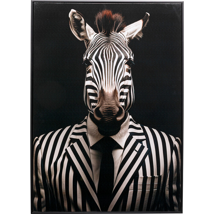 [58687] Cuadro lienzo Mister Zebra 50x70cm
