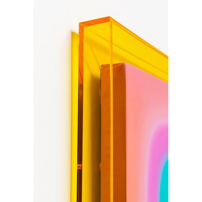 [58698] Tableau encadré Square Shapes jaune 60x80cm - 4