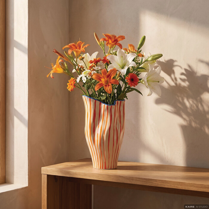 [58702] Vase Lungo Stripes 23cm - 1