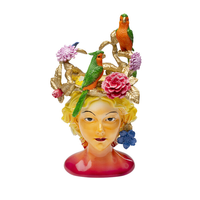 [58714] Vase Parrot Lady 35cm