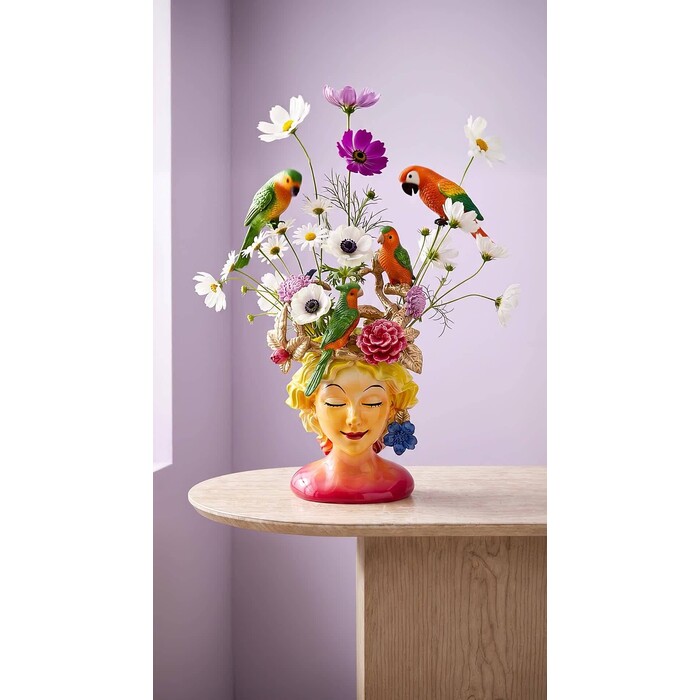 [58714] Vase Parrot Lady 35cm