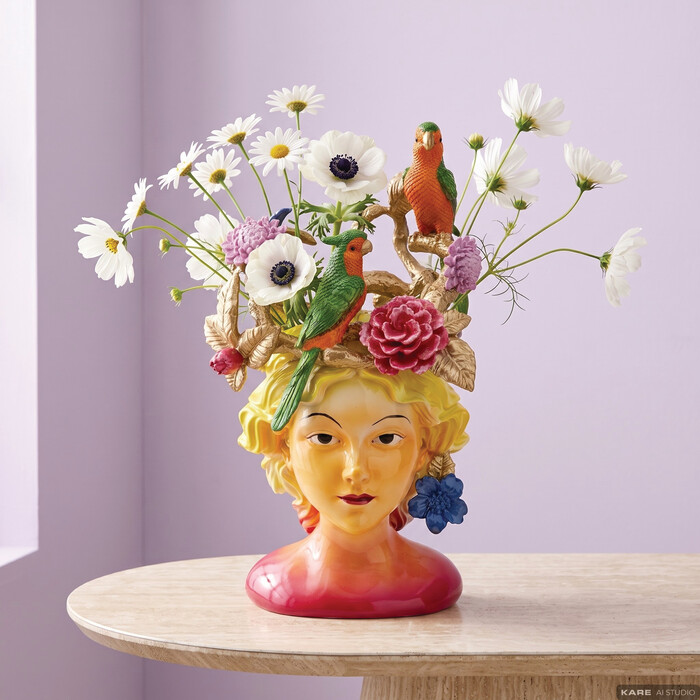 [58714] Vase Parrot Lady 35cm - 1