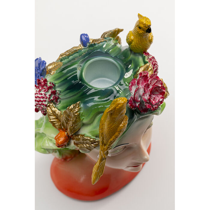 [58715] Candelabro Parrot Lady 15cm - 4