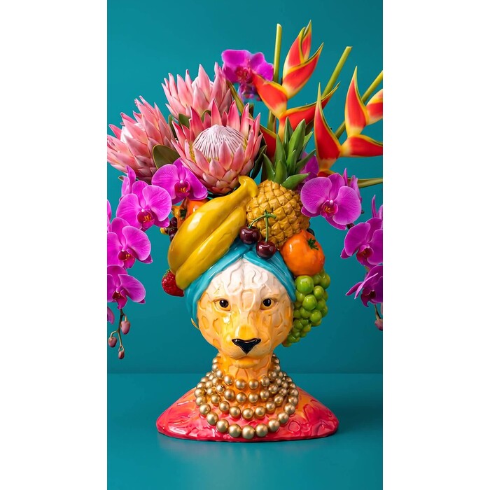 [58716] Animal Fruits Head 花瓶 28cm
