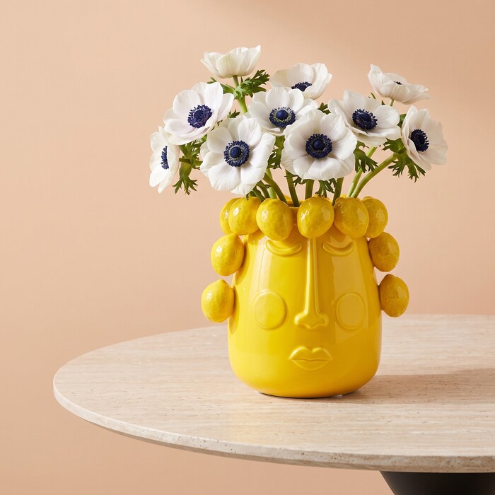 [58717] Vase Lemon Face  24cm - 1