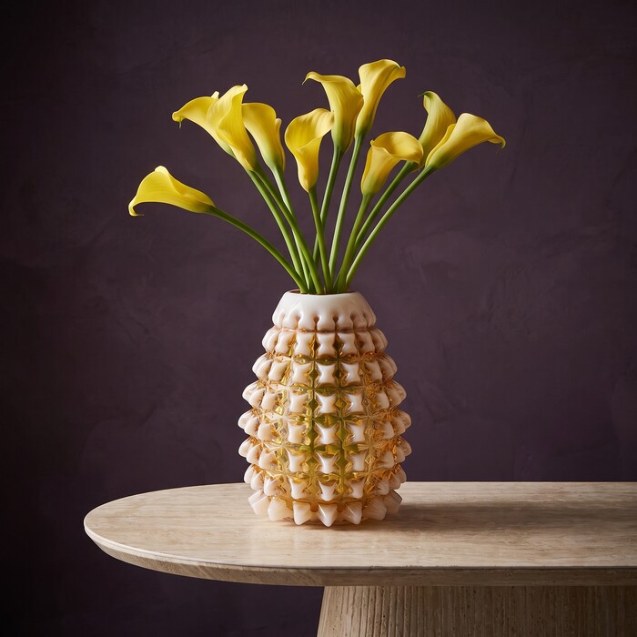 [58722] Jarrón Spike Amarillo 42cm - 1