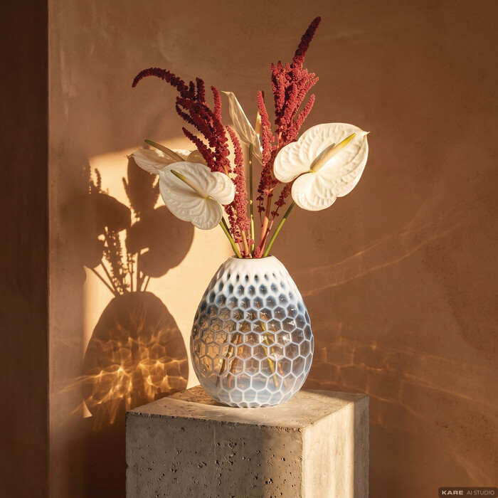 Vase Milky Blue 31cm