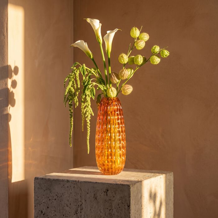 [58727] Vase Milky Amber 42cm - 1