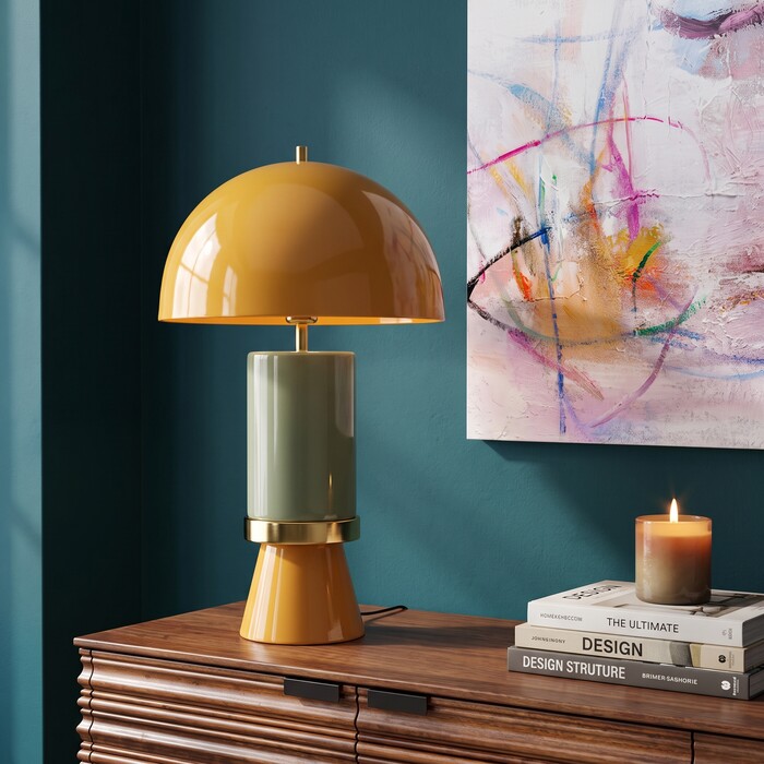 [58752] Table Lamp Josy Duo Yellow 51cm - 1