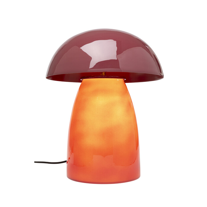 [58754] Lampe de table Fungo rouge 37cm