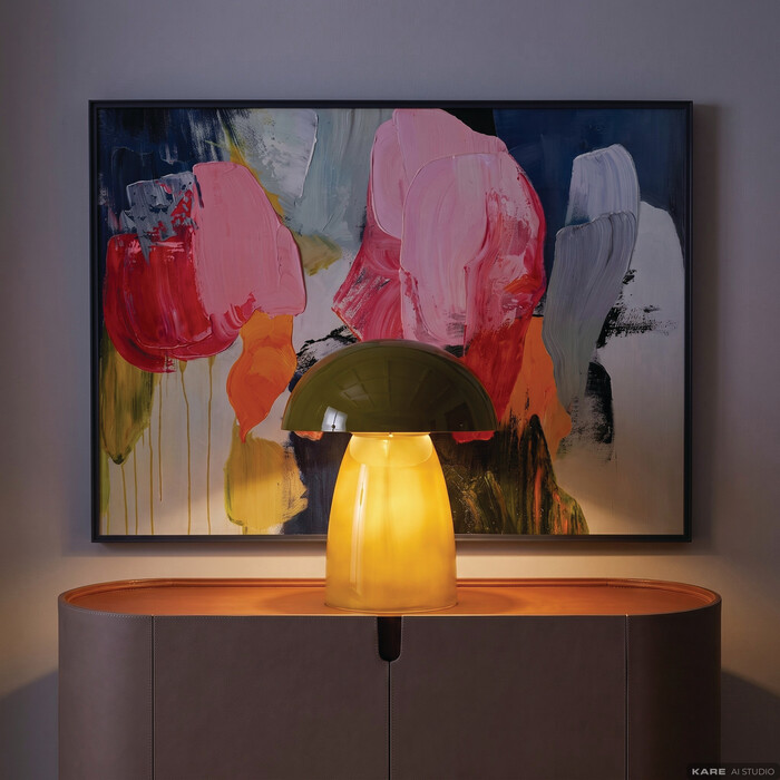 [58755] Lampe de table Fungo vert 37cm - 1