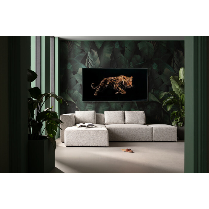 [58782] Glass Picture Hunting Leopard 200x100cm - 1