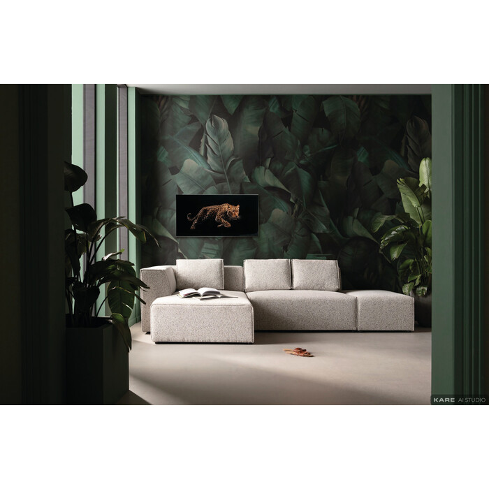 [58785] Tableau encadré Hunting Leopard 75x55cm - 1