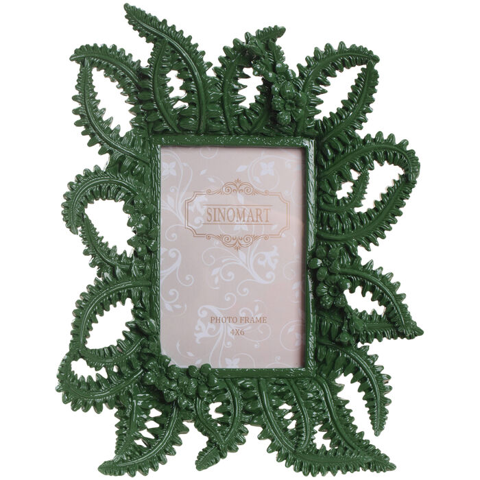 Picture Frame Leaves Green 10x15cm