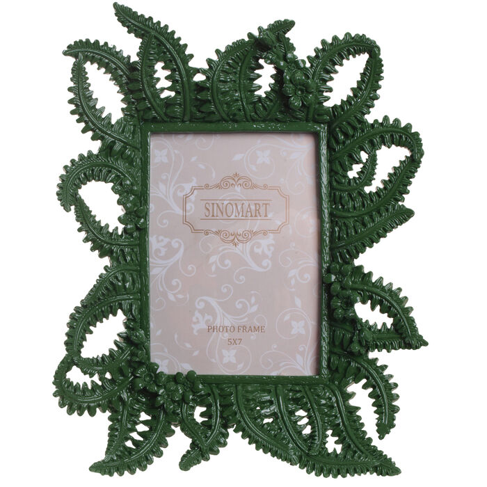 Picture Frame Leaves Green 13x18cm