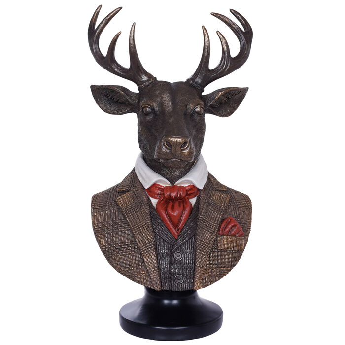 Deco Figurine Deer Suit 46cm