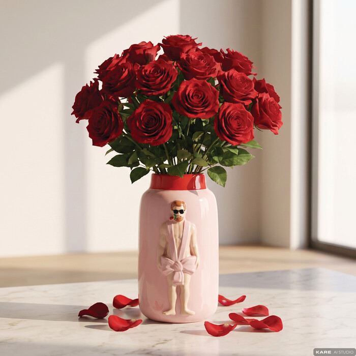 [58822] Vase Present Man 27cm - 1