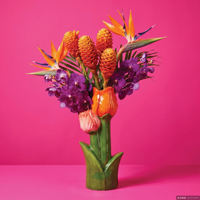 [58827] Vase Tulips 36cm - 1