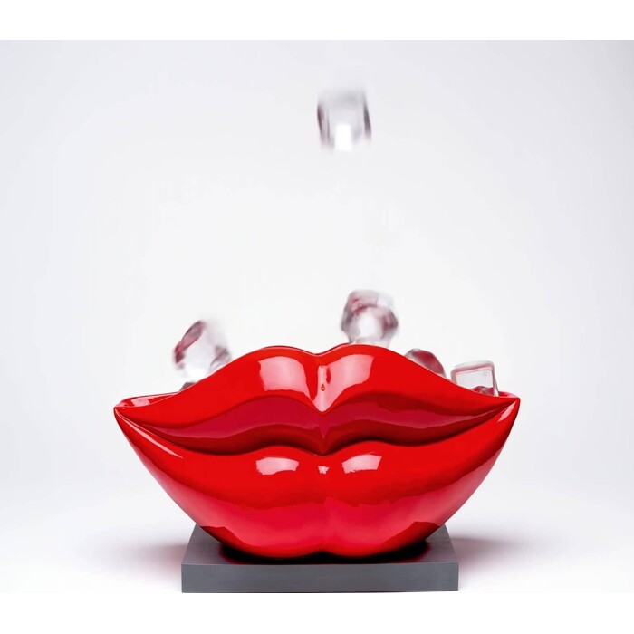 [58840] Wine Cooler Lips Red