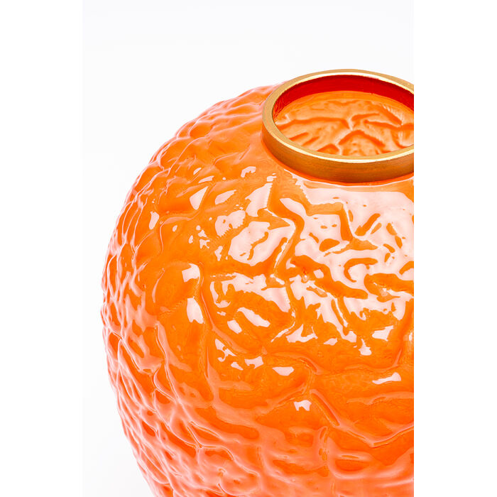 [58861] Vase Wrinkle Orange 25cm - 3