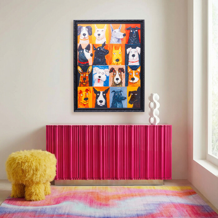 [58864] Cuadro lienzo Dog Faces 90x120cm - 1