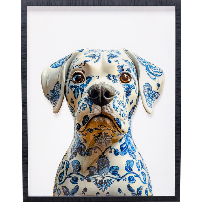 [58865] Cuadro enmarcado Dog Ornament  70x90cm