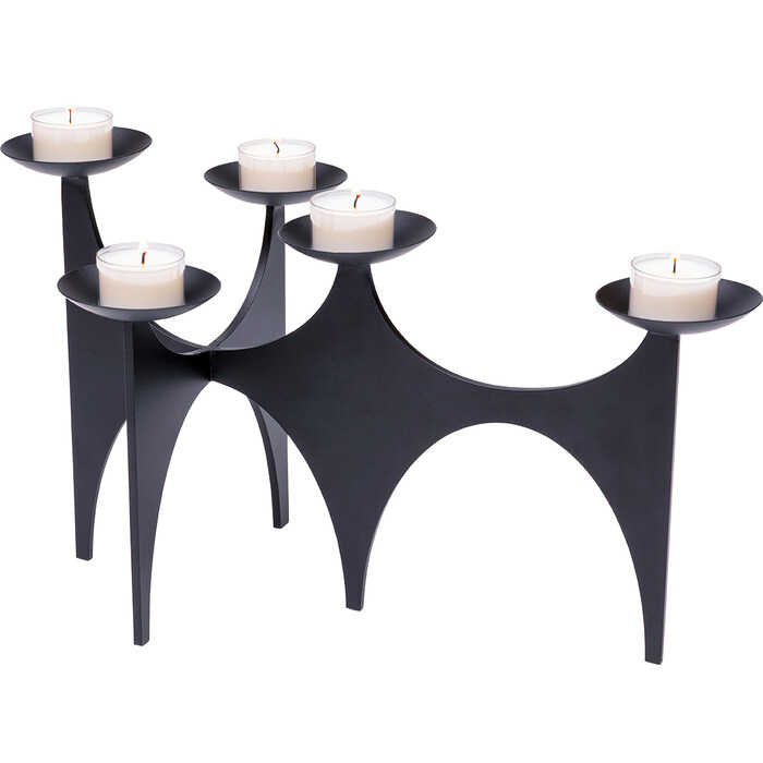[58866] Candelabro Arco Negro 21cm