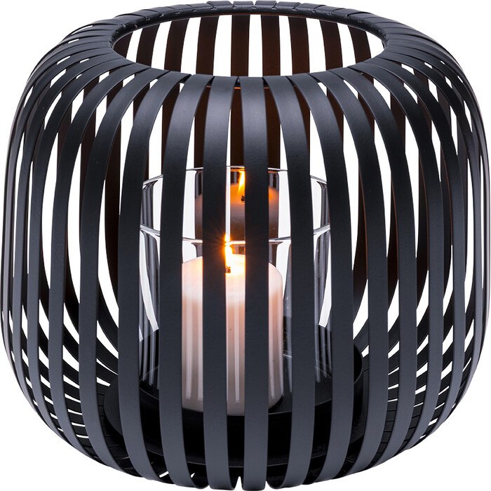 [58870] Candelabro Lucido Negro 20cm