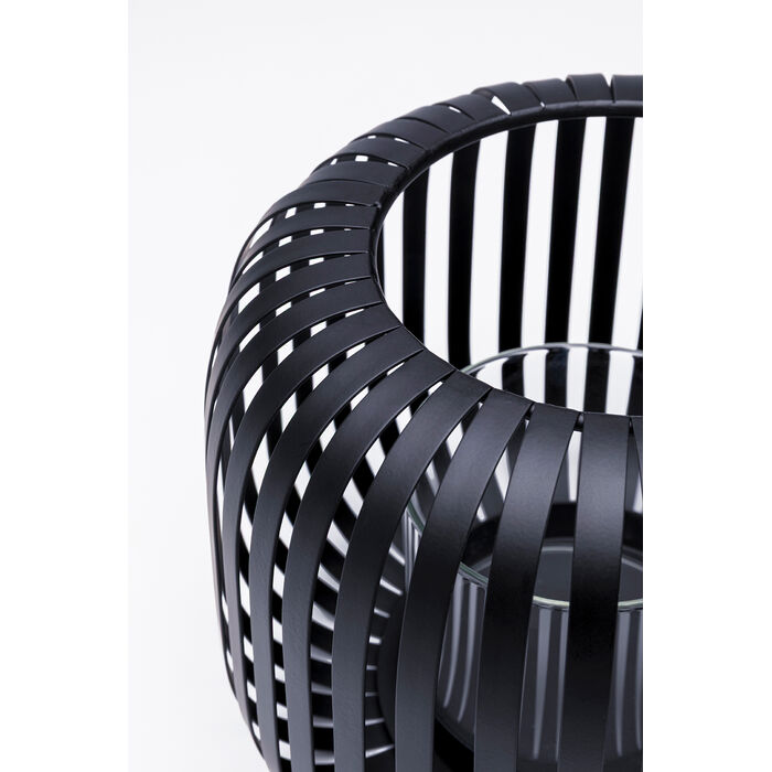 [58870] Candelabro Lucido Negro 20cm - 3