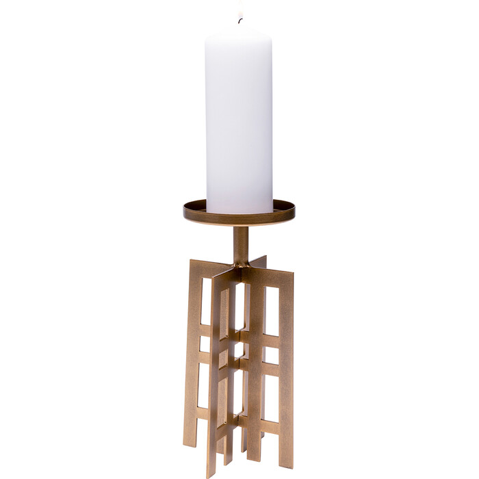 [58873] Candelabro Basy Cross Latón 28cm