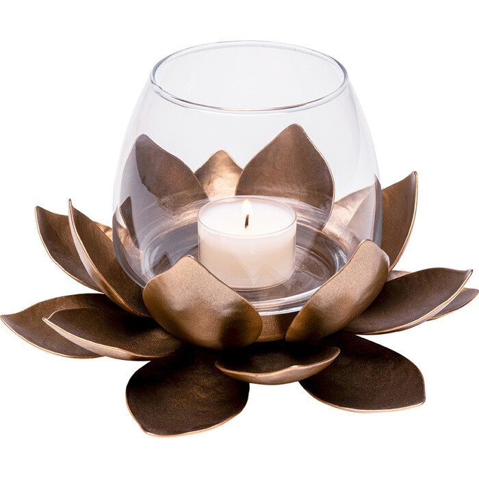 [58877] Candle Holder Blossy Brass 11cm