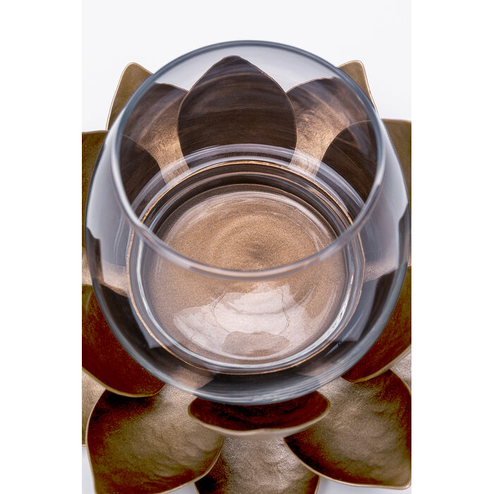 [58877] Candle Holder Blossy Brass 11cm - 4