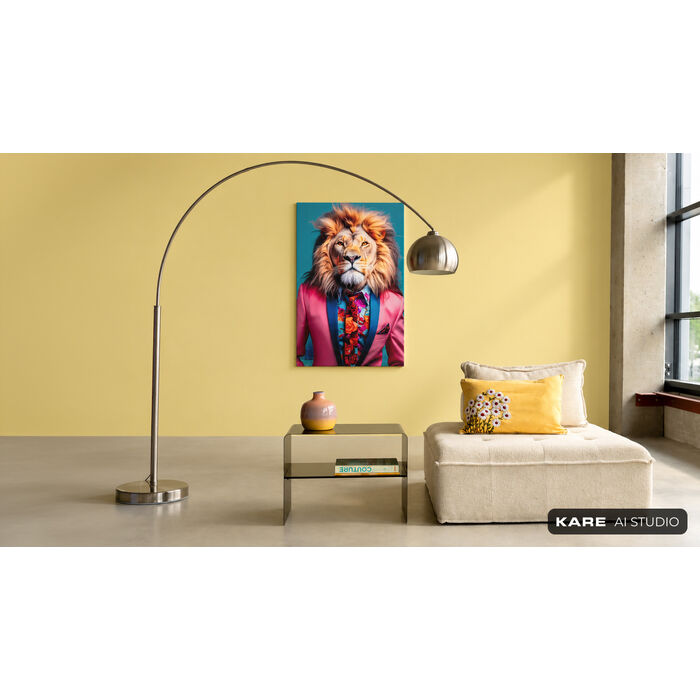 [58888] Εικόνα από γυαλί Suit Lion 80x120cm - 2