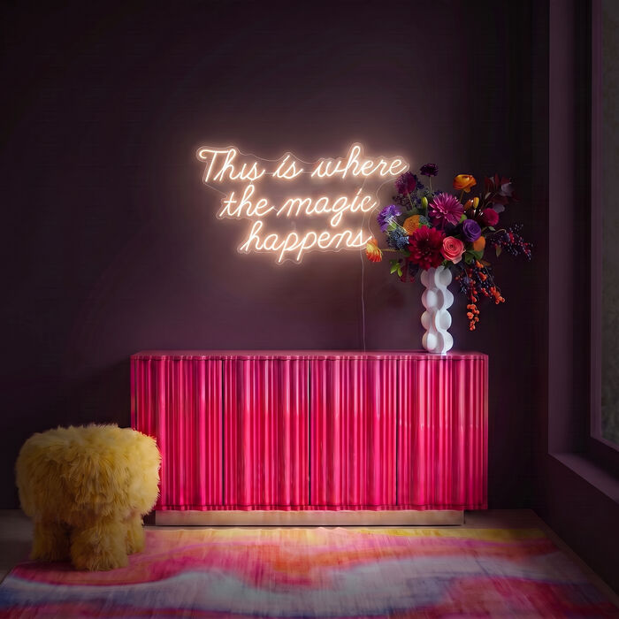 Wall Lamp This Is Where The Magic Happens 56cm