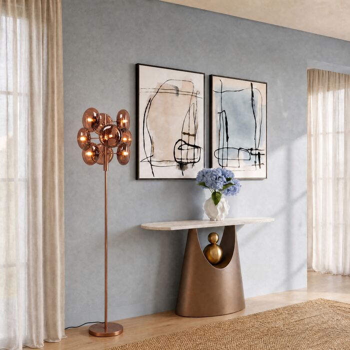 [58905] Floor Lamp Headlight Coffee 166cm - 1