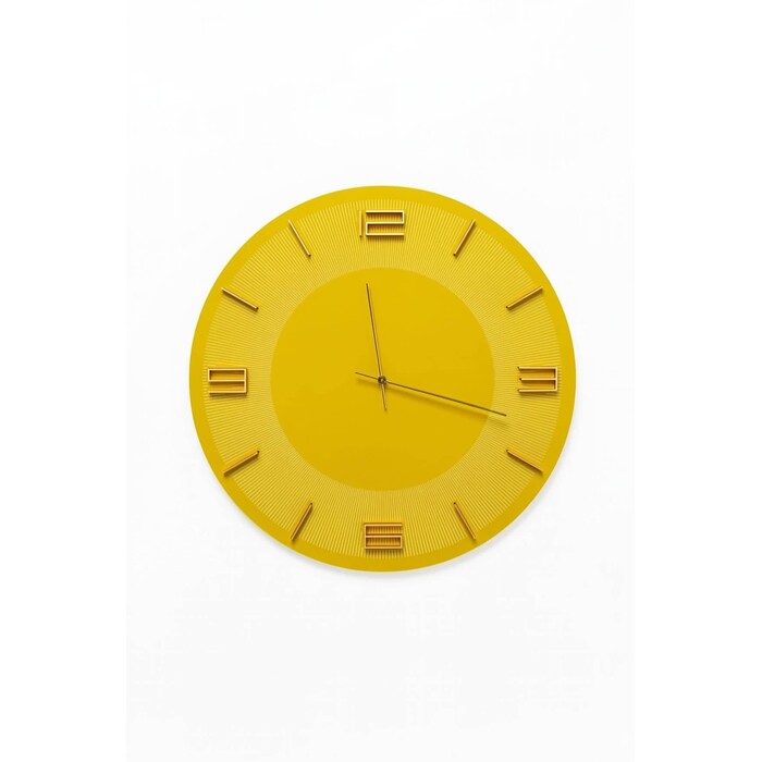Wall Clock Leonardo Yellow/Gold Ø49cm