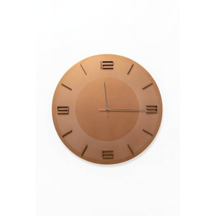 [58912] Wall Clock Leonardo Arezzo Coffe/Brown Ø49cm