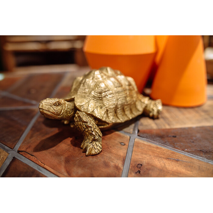 [60276] Figurine décorative Turtle doré PM - 1