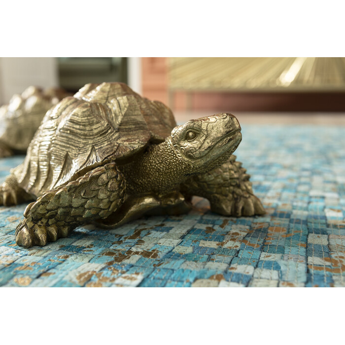 [60276] Figurine décorative Turtle doré PM - 2