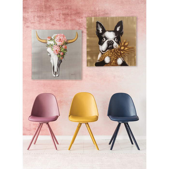 [60442] Cuadro Touched Dog with Pineapple 80x80cm - 1